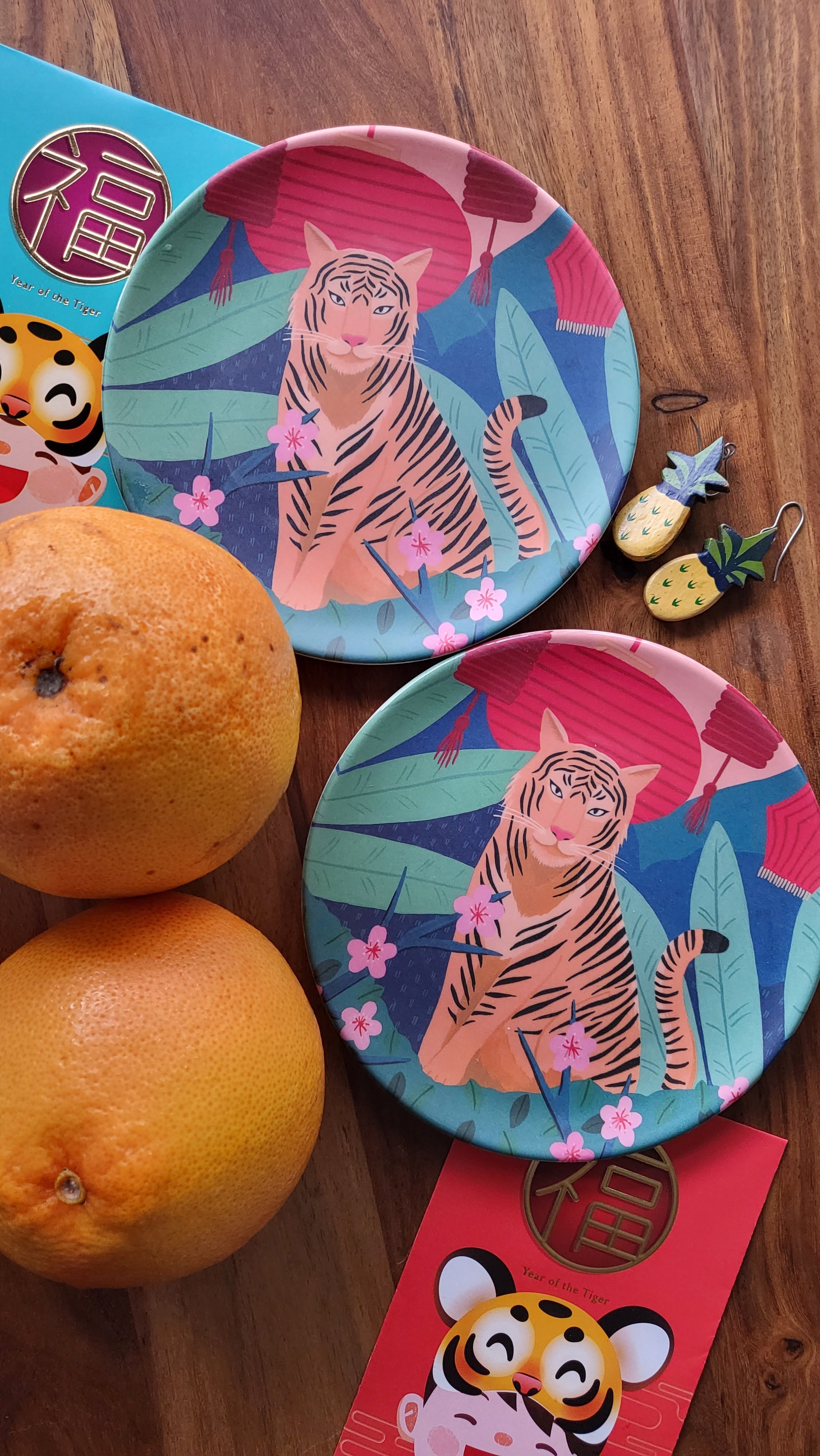 Mini-assiette Tigre et Bambou Prospérité