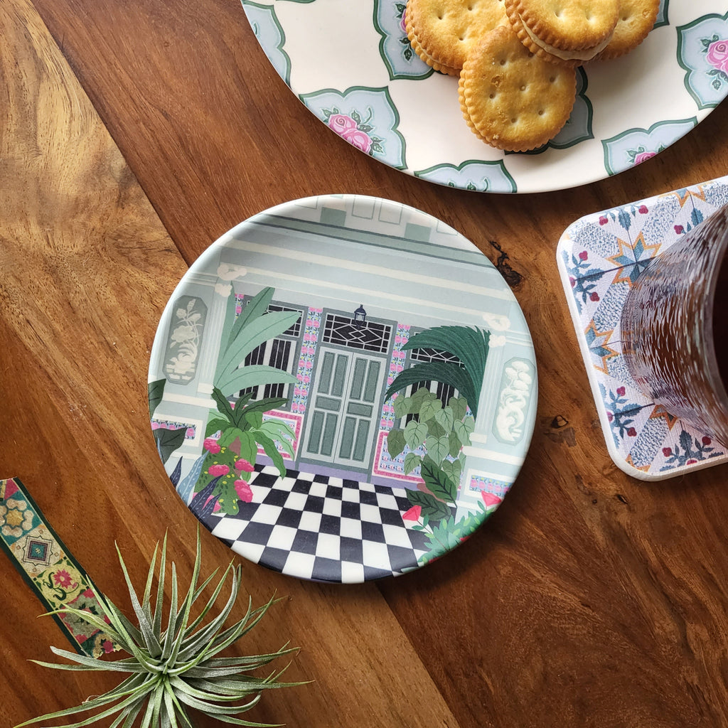 Mini-assiette en bambou