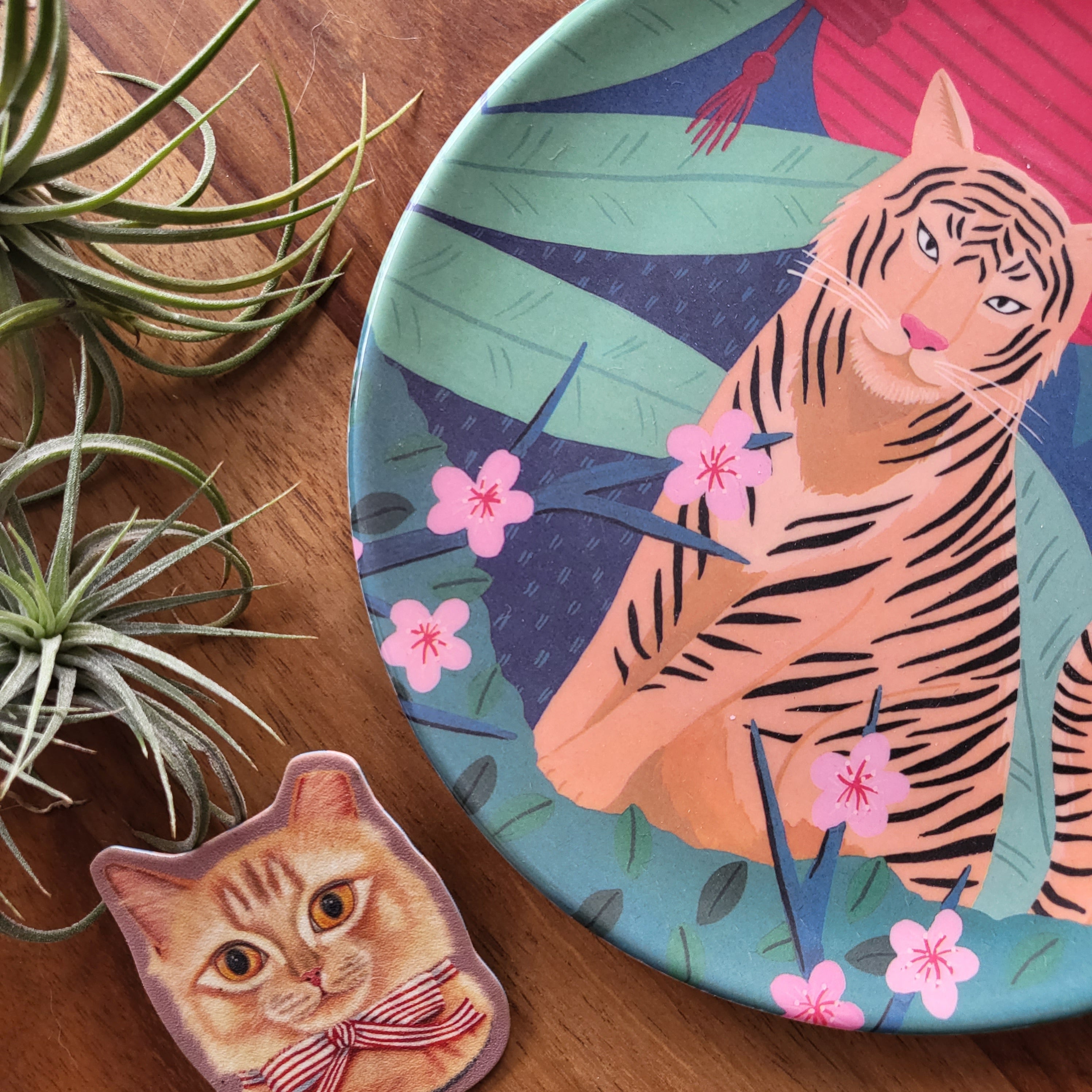 Mini-assiette Tigre et Bambou Prospérité