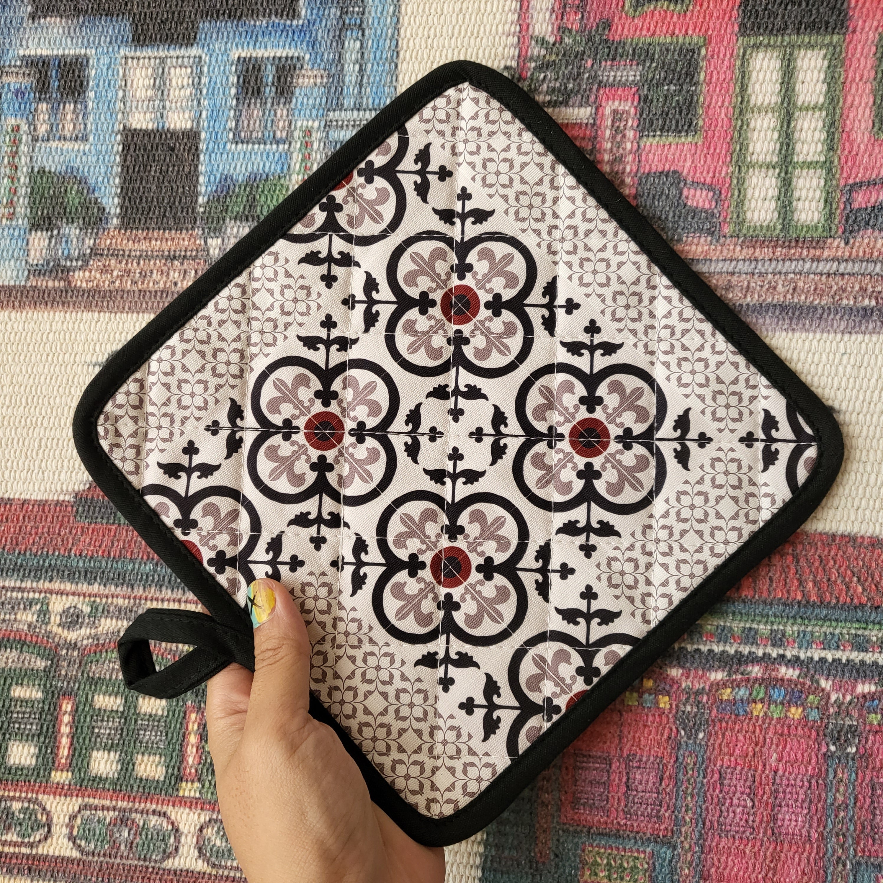 Mitaine de four et manique Carreaux Peranakan