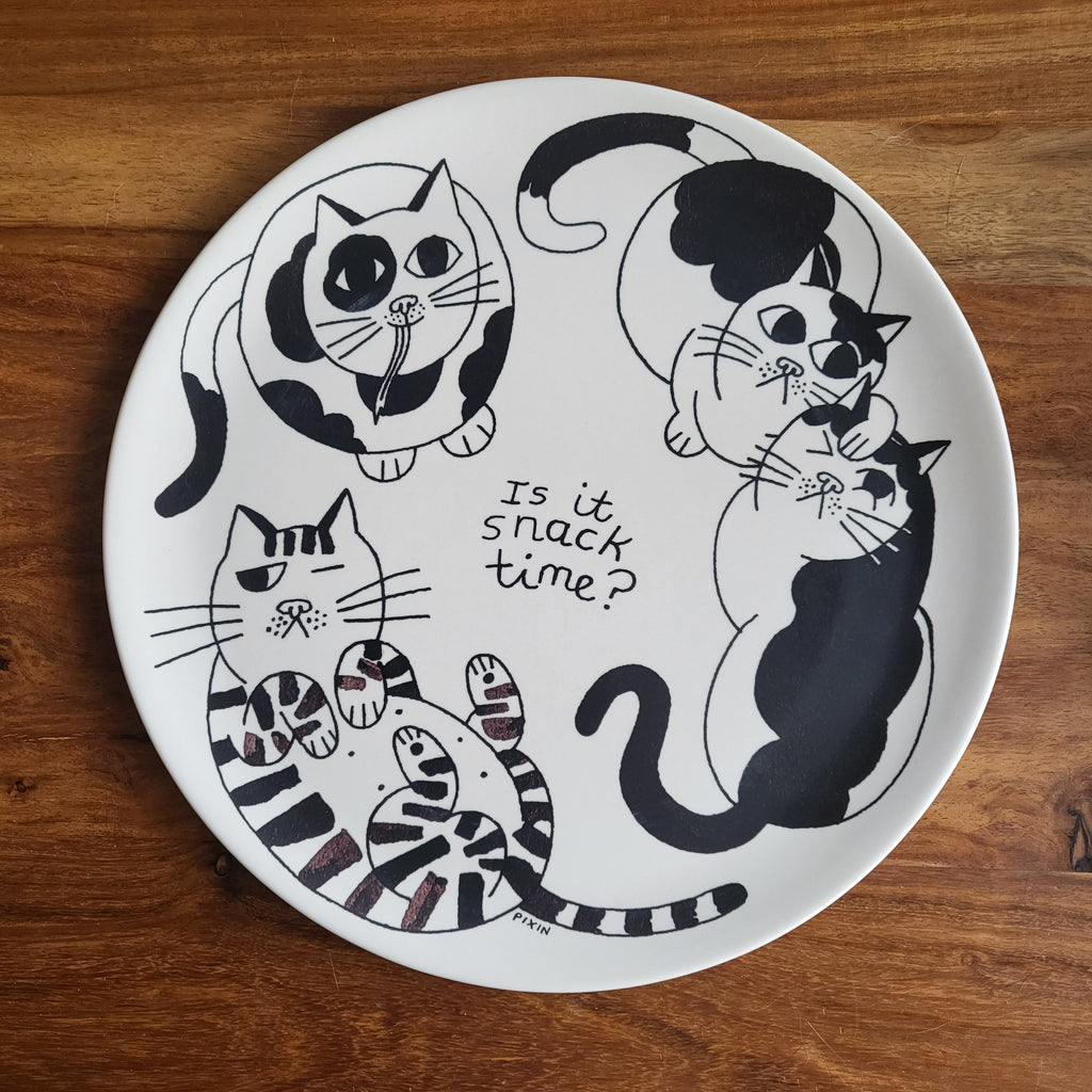 Assiette en bambou pour le goûter