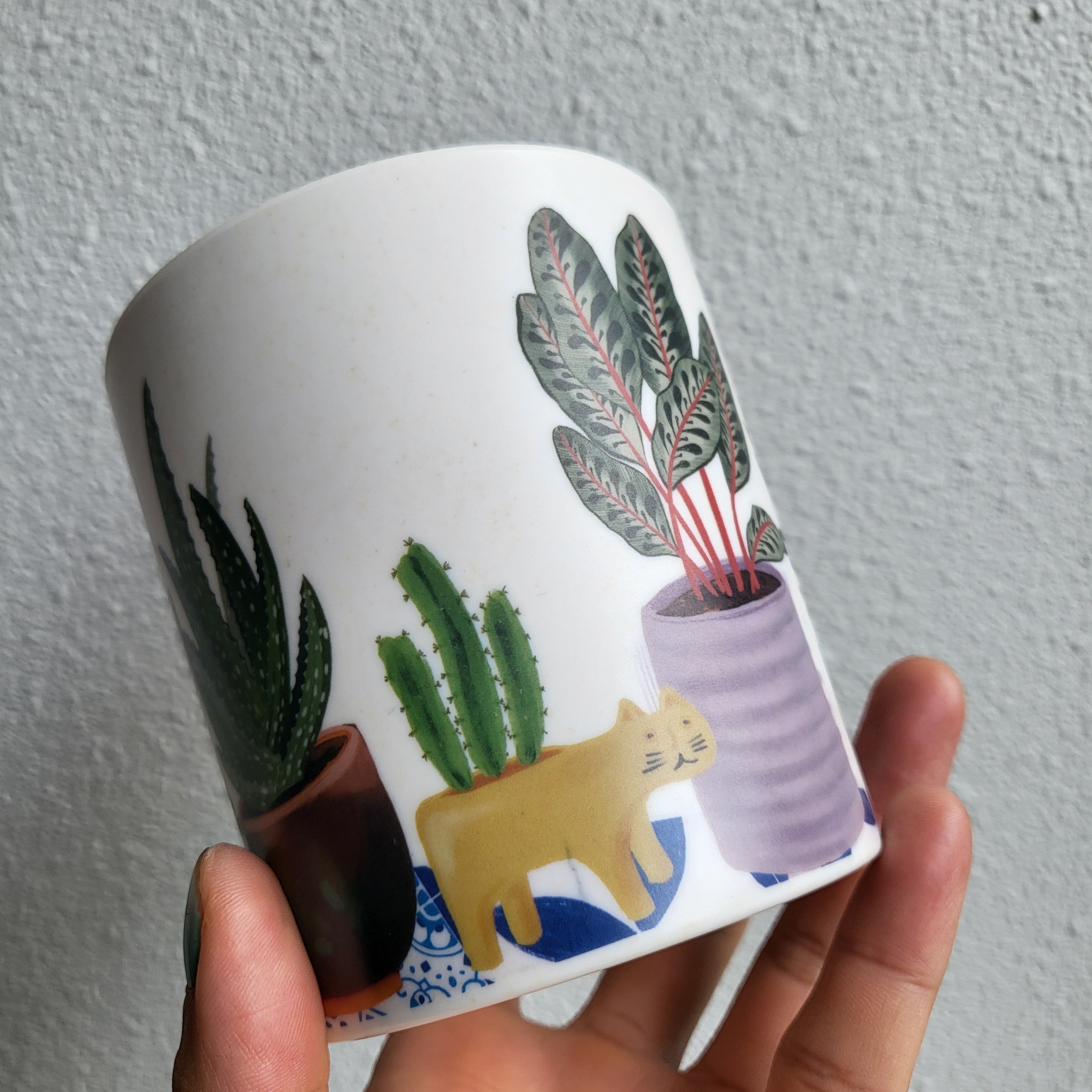 Mug en bambou plantes d'intérieur