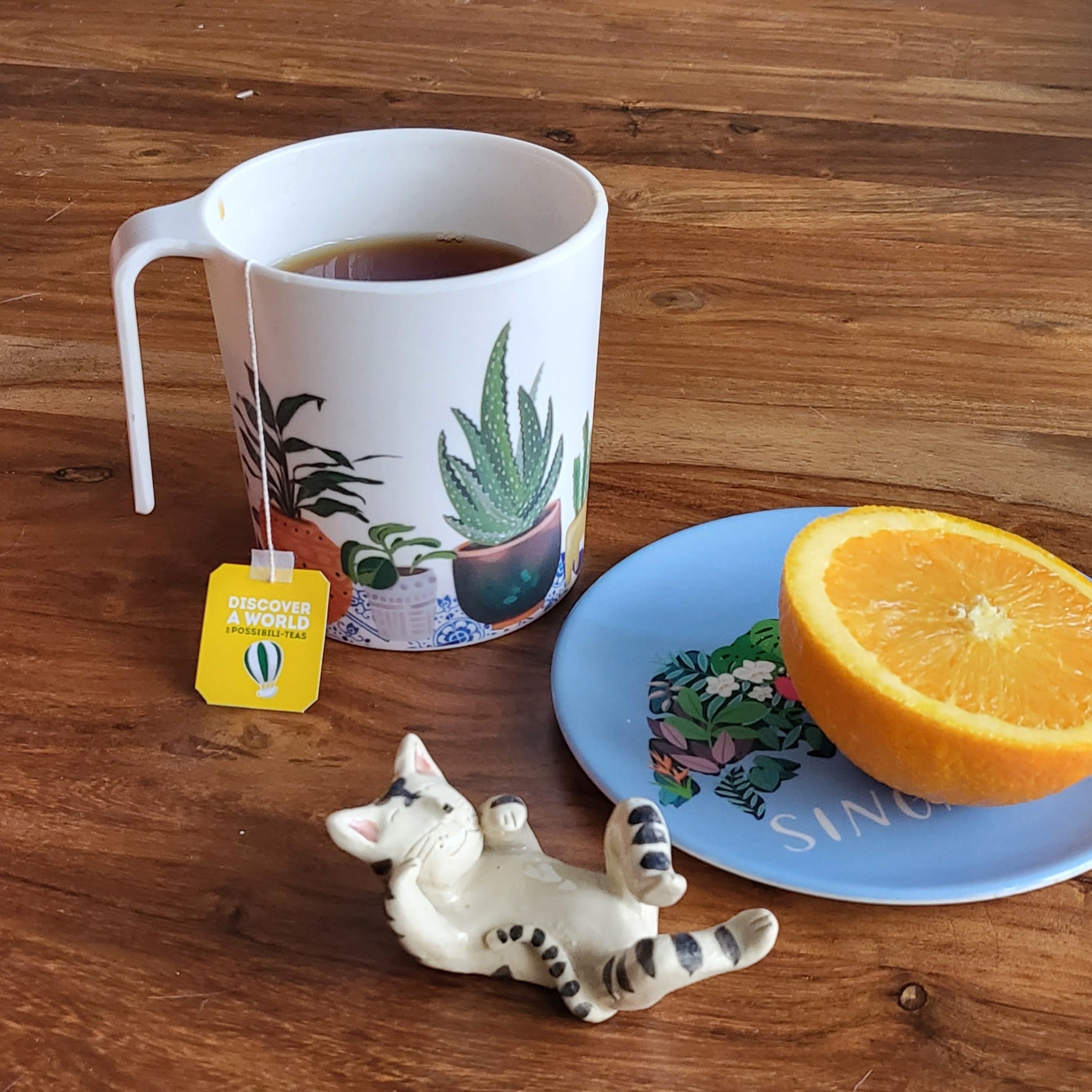 Mug en bambou plantes d'intérieur