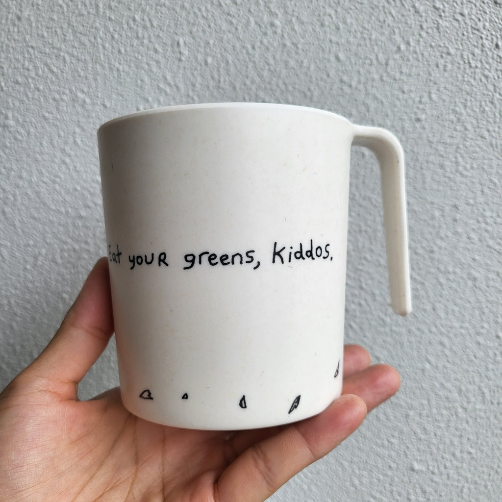 Mug en bambou "Mangez vos légumes"