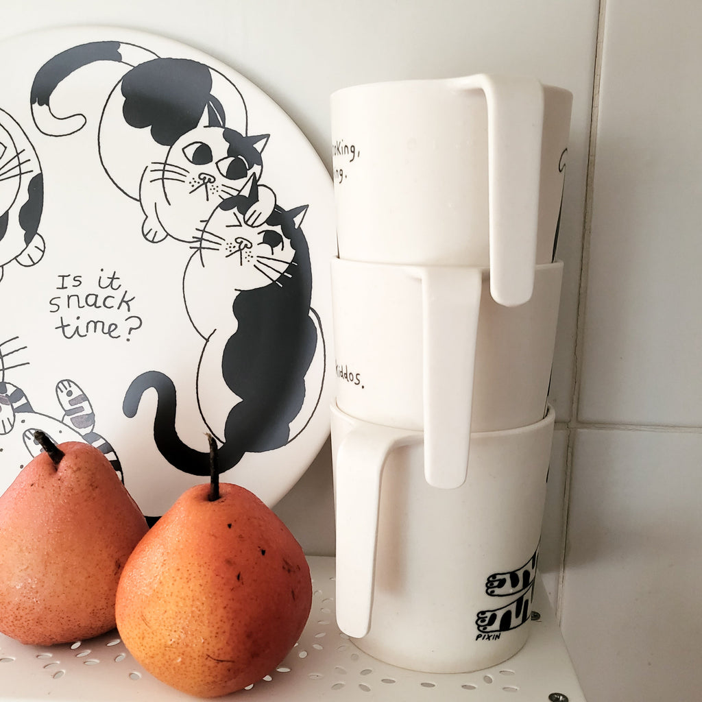 Mug en bambou "Mangez vos légumes"