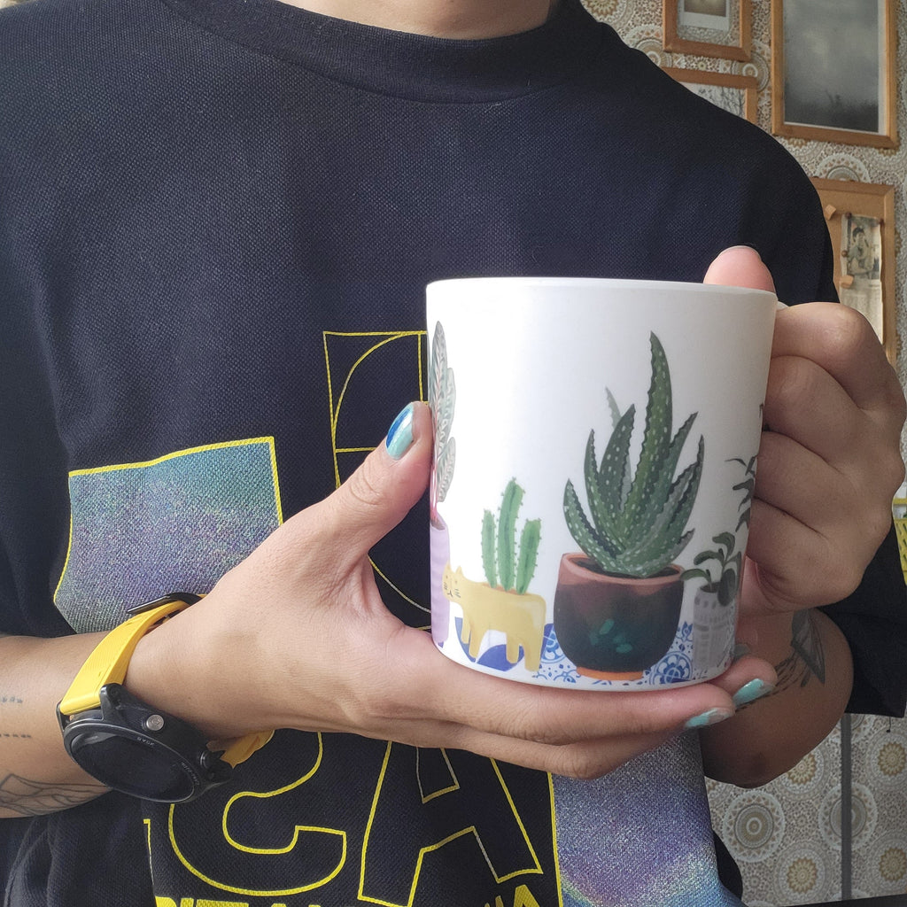 Mug en bambou plantes d'intérieur