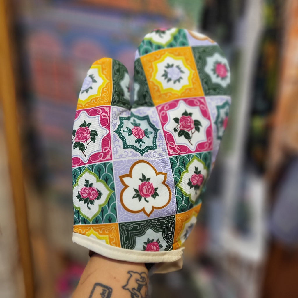 Mitaine de four et manique Carreaux Peranakan