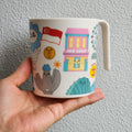 Tasse en bambou repères de Singapour