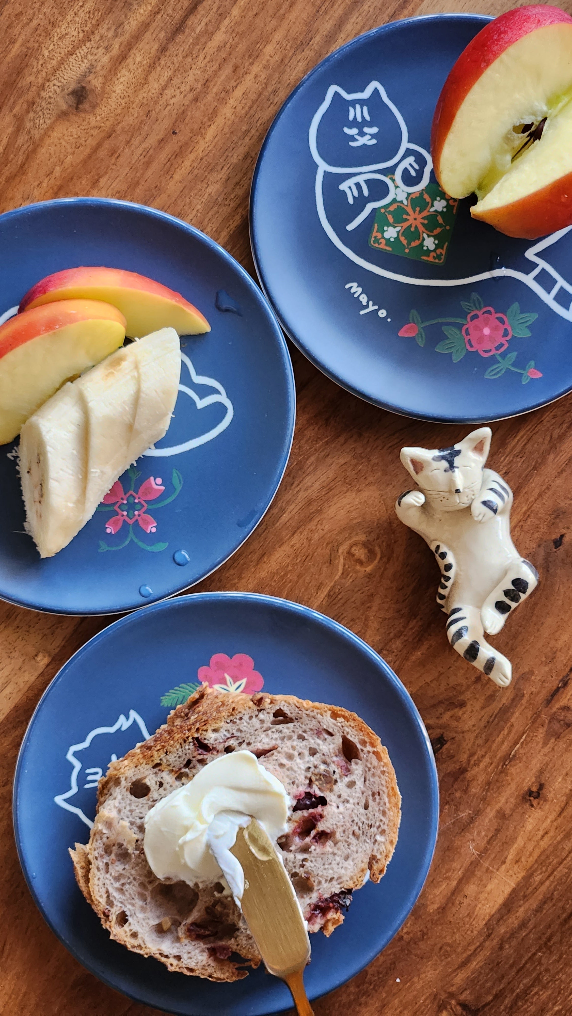 Mini Assiettes en Bambou "Flore et Chatons Peranakan"