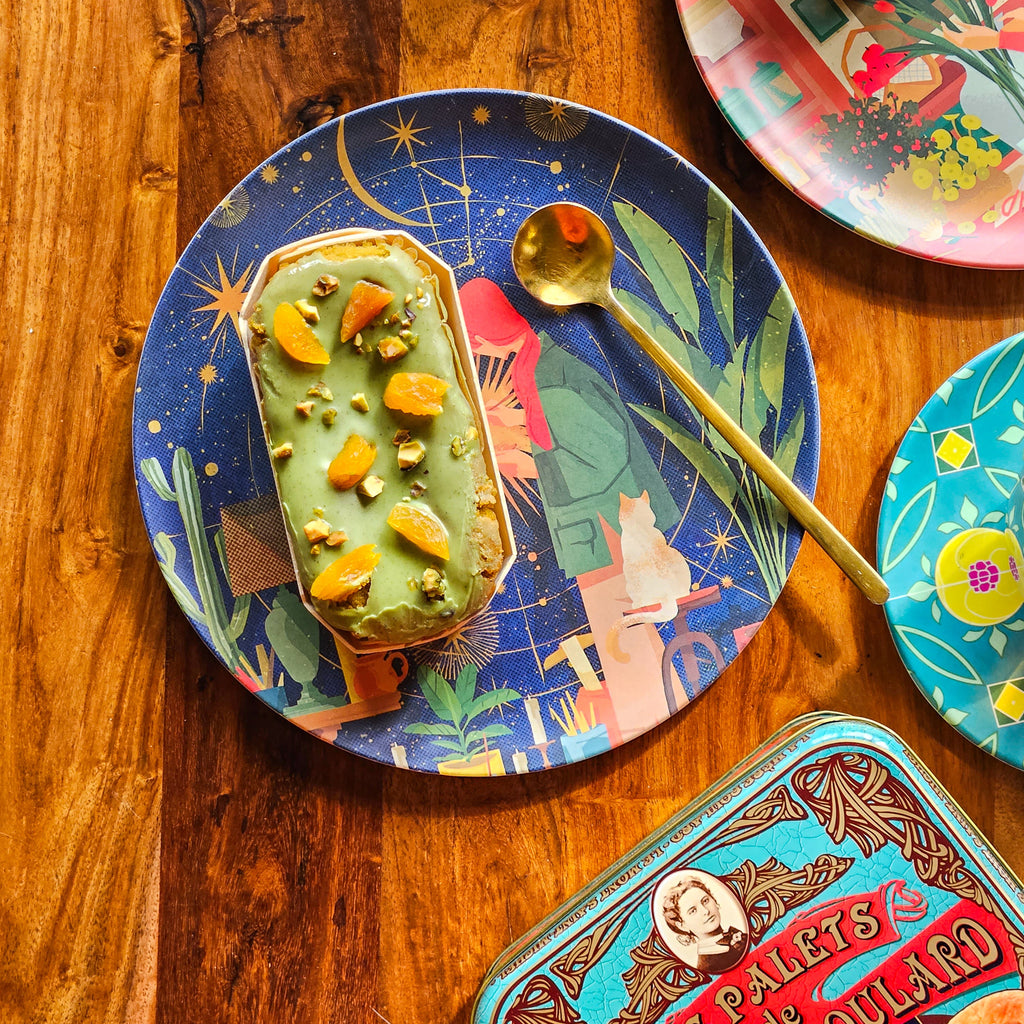 8 Assiettes en Bambou Filles Créatives et leurs Chats
