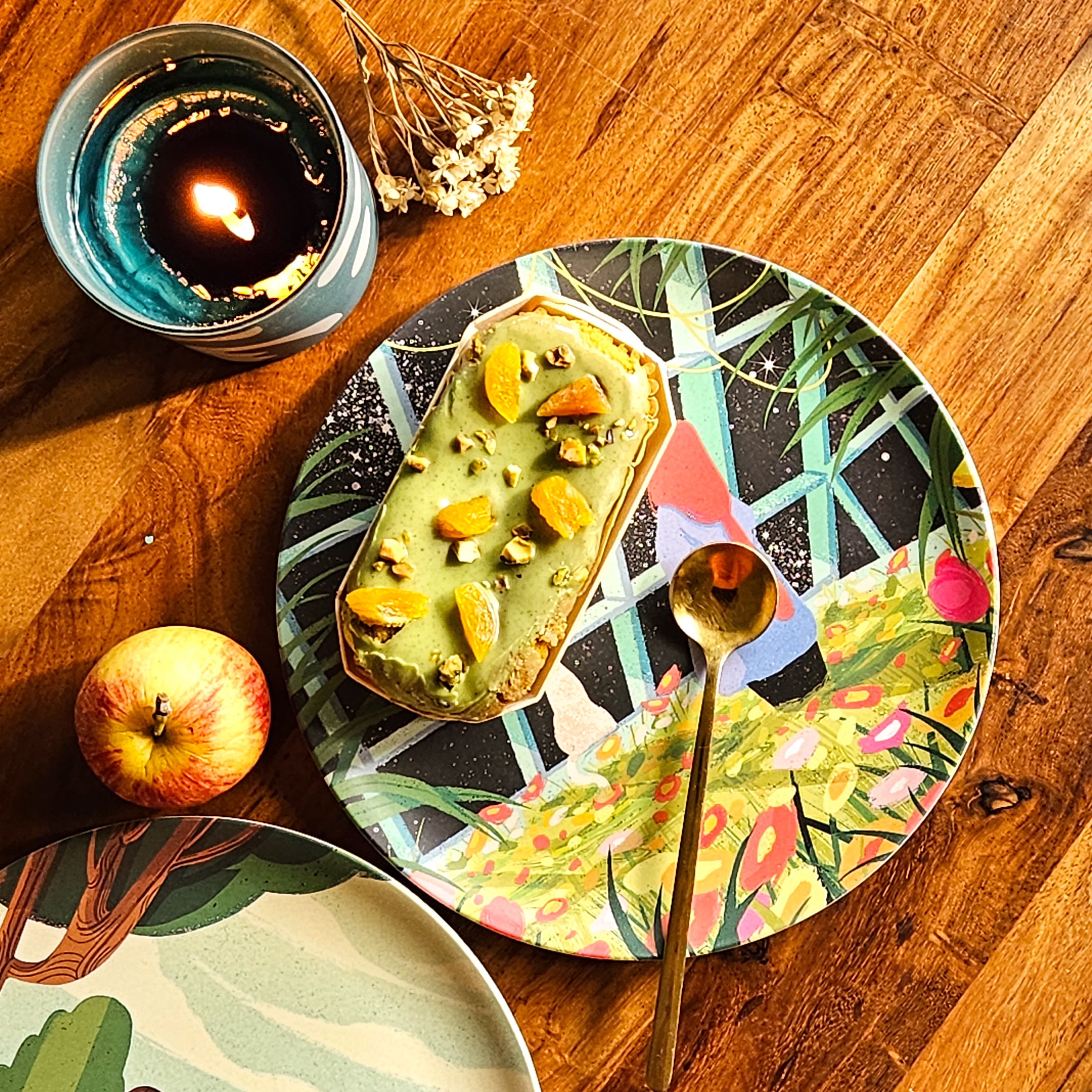 8 Assiettes en Bambou Filles Créatives et leurs Chats