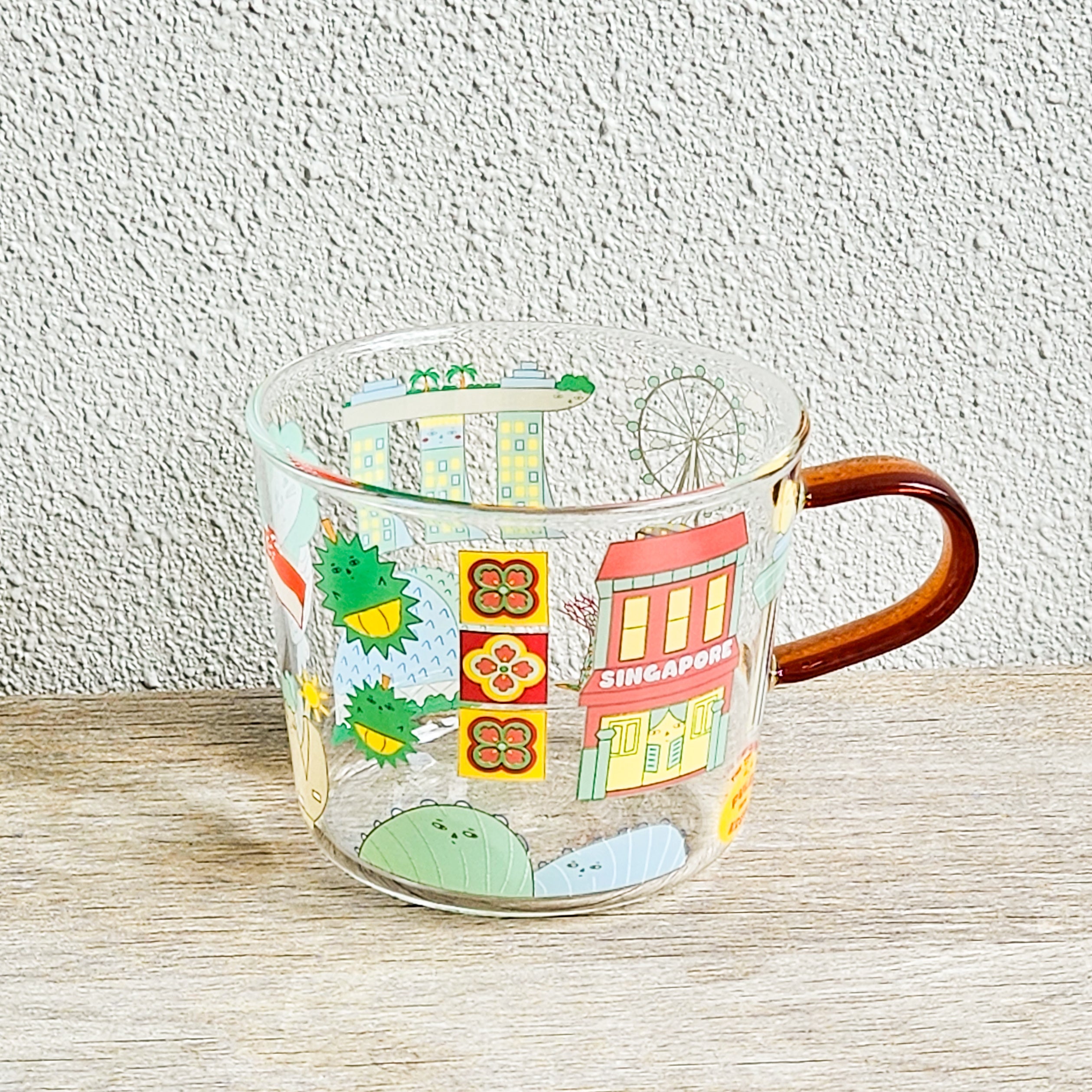 Mug en verre Icônes de Singapour