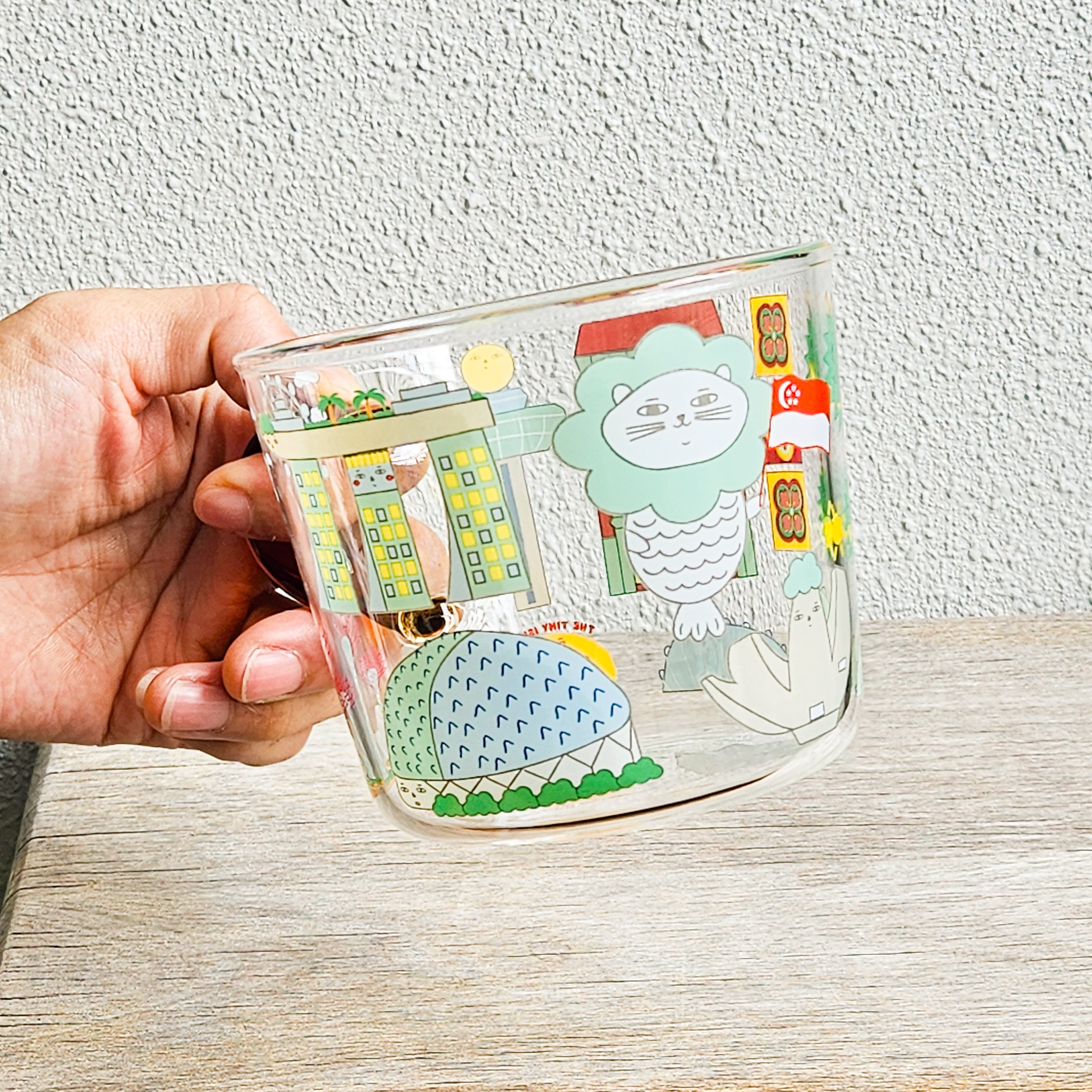 Mug en verre Icônes de Singapour