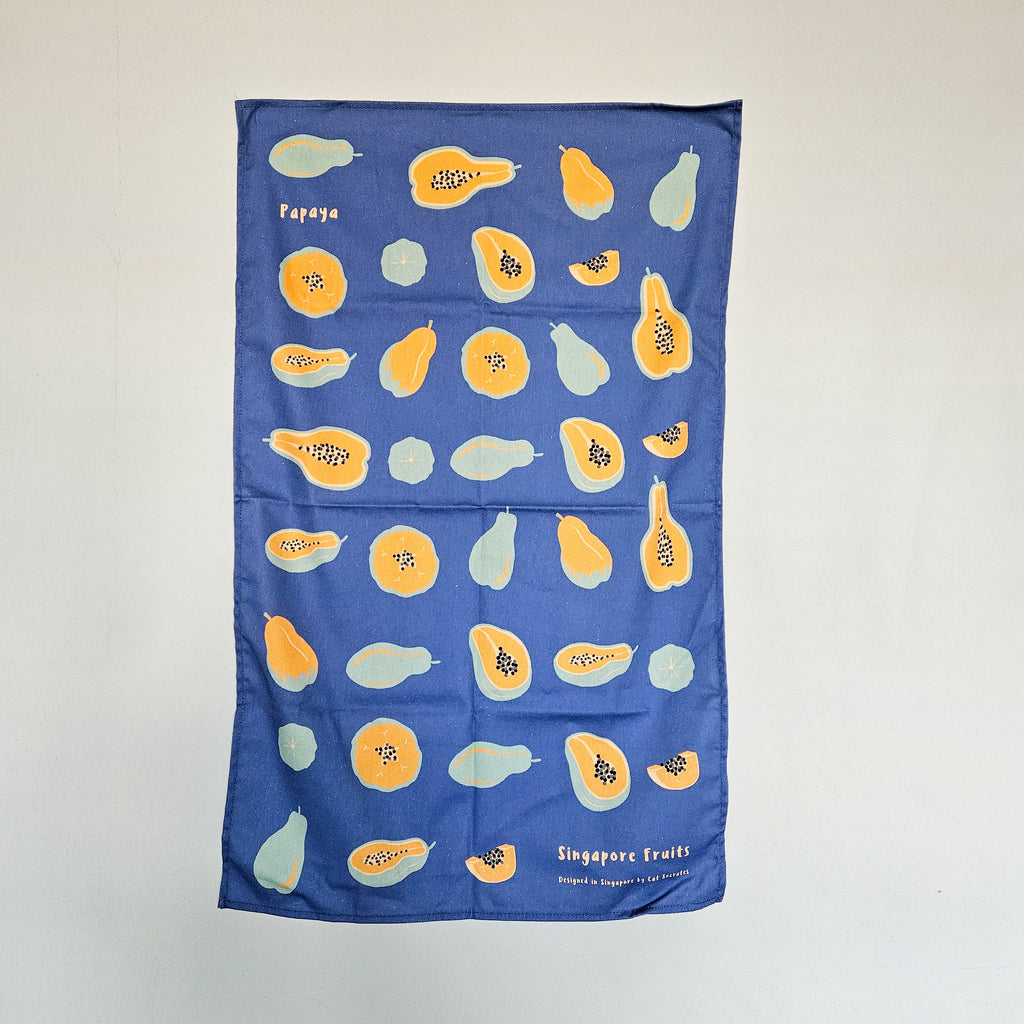 Torchons de thé Singapour Fruits - Papaye