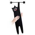 Serviette de toilette Chat noir monstrueux