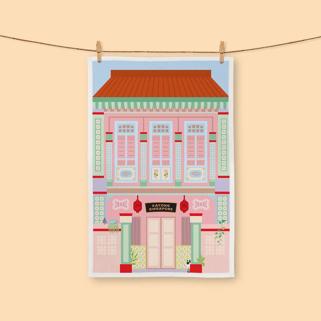 Essuie-tout sur le thème de Singapour