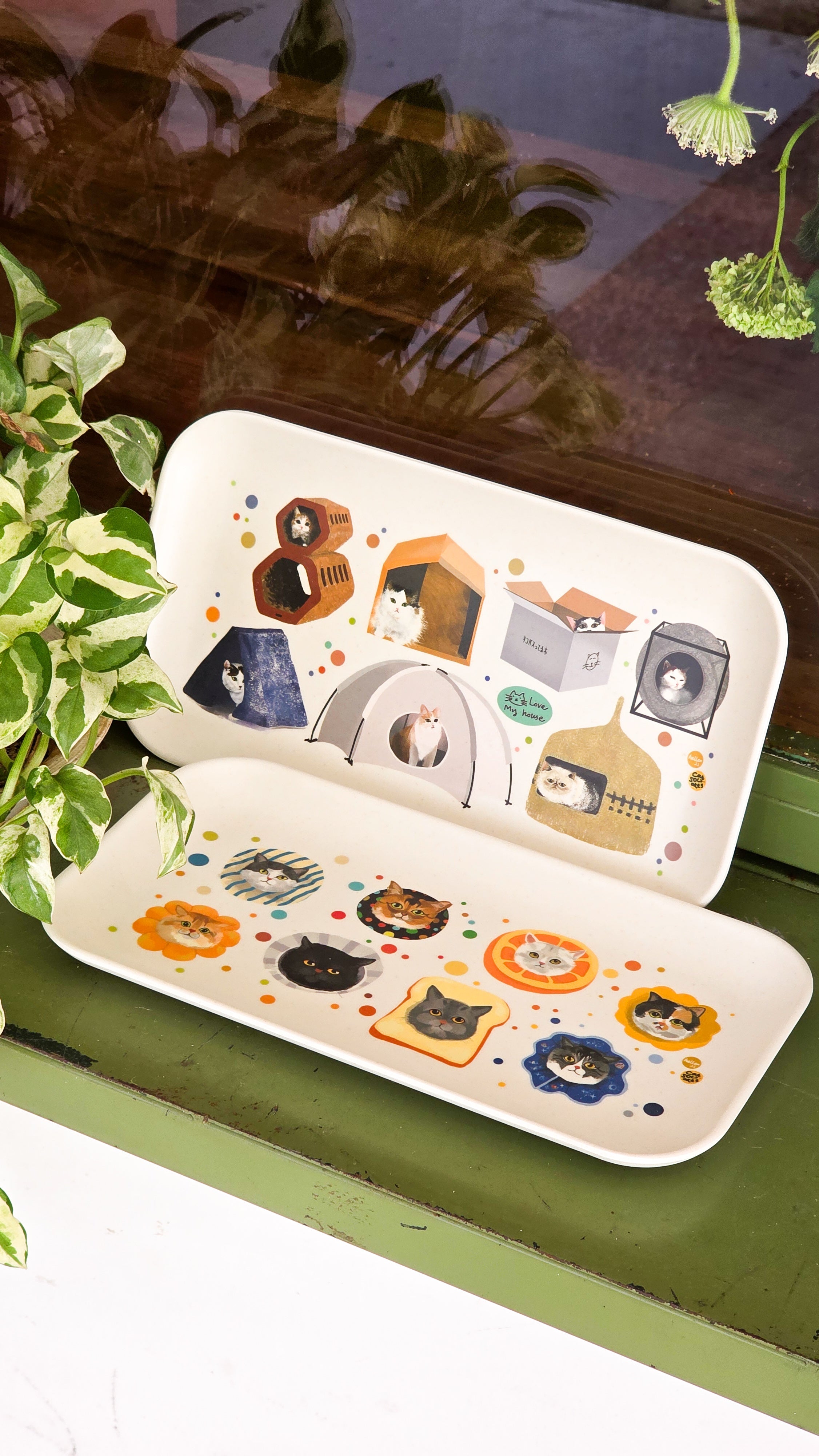 Plateau en bambou Maison