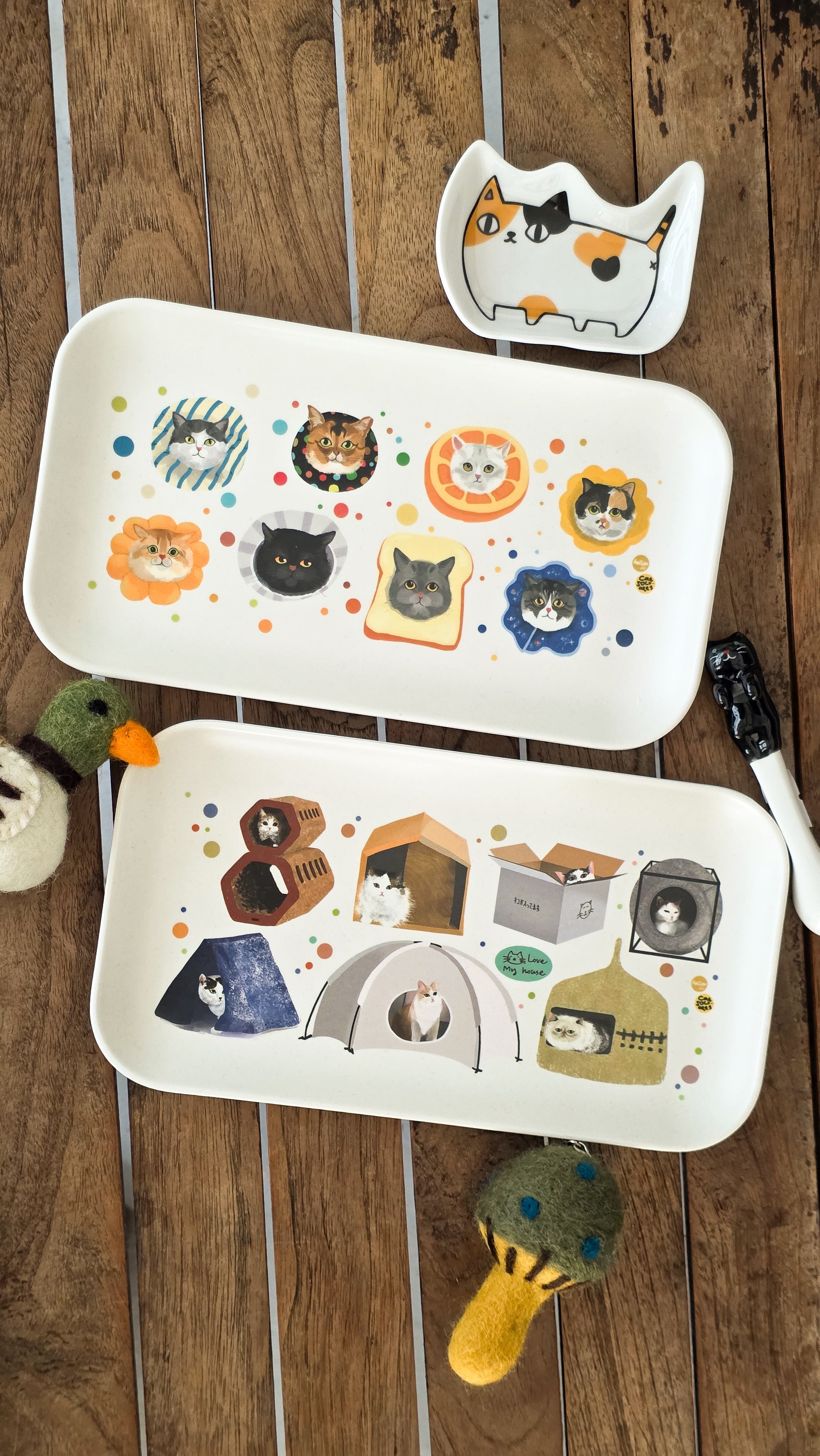 Plateau en bambou Maison