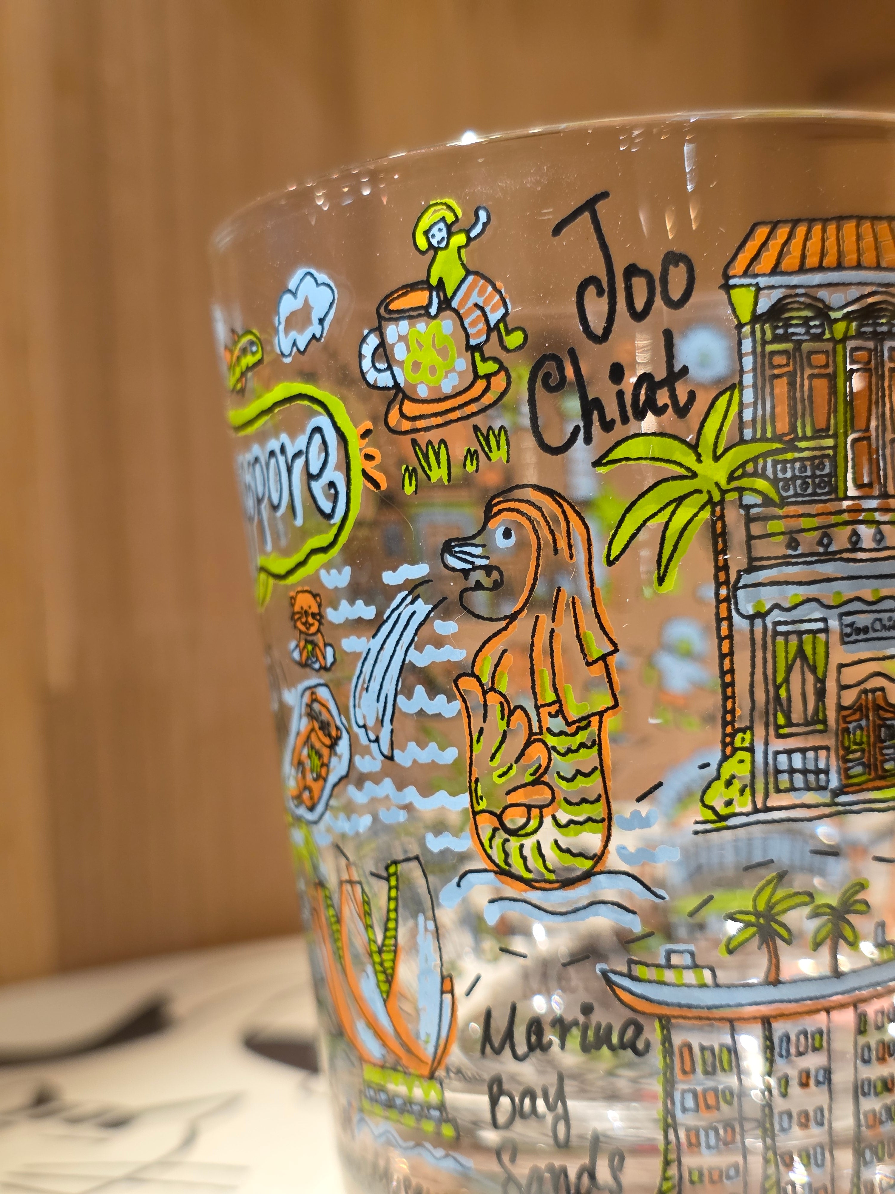 Se promener avec la Coupe en Verre de Singapour