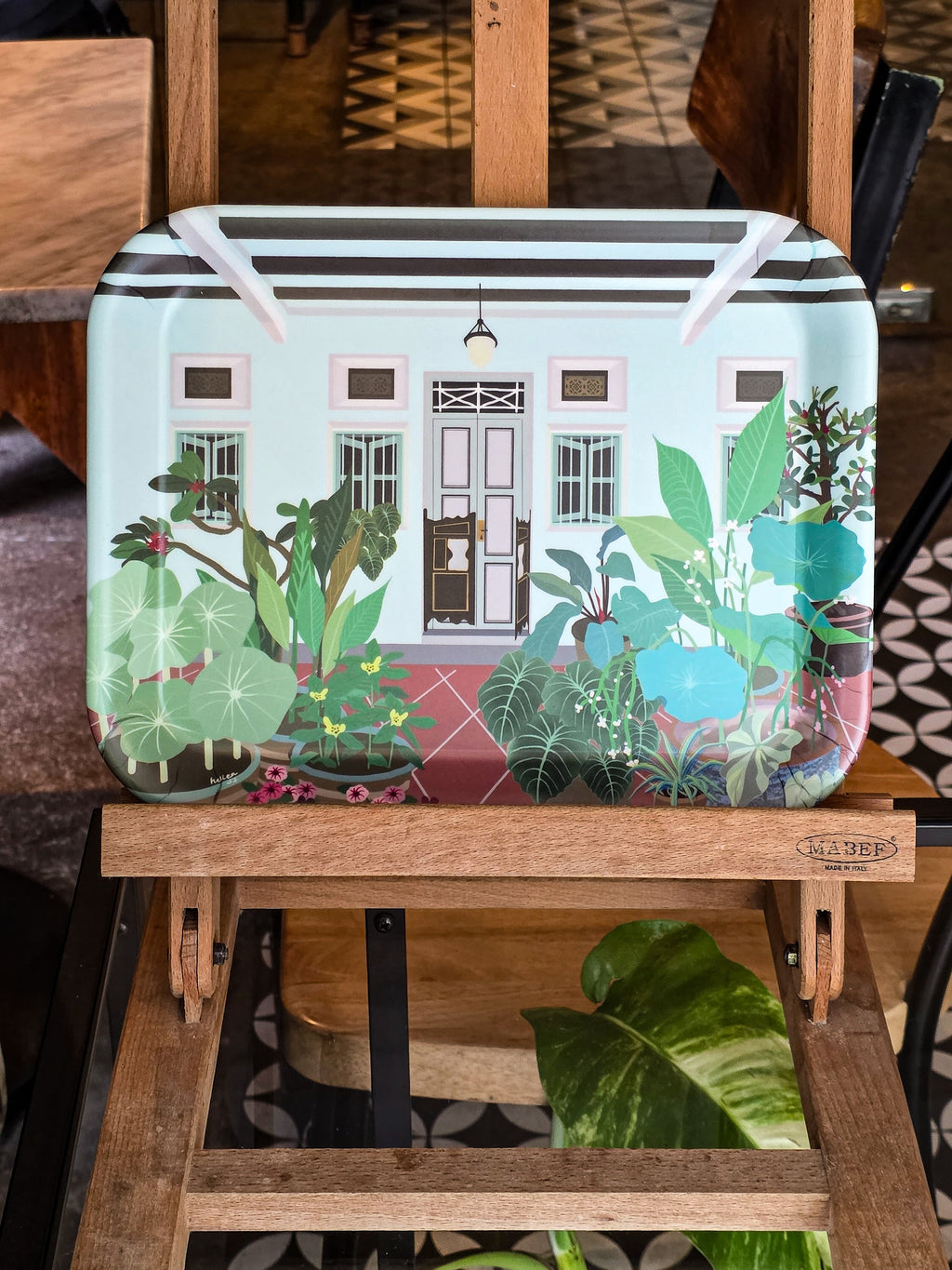 Plateau en bambou Lotus Shophouse