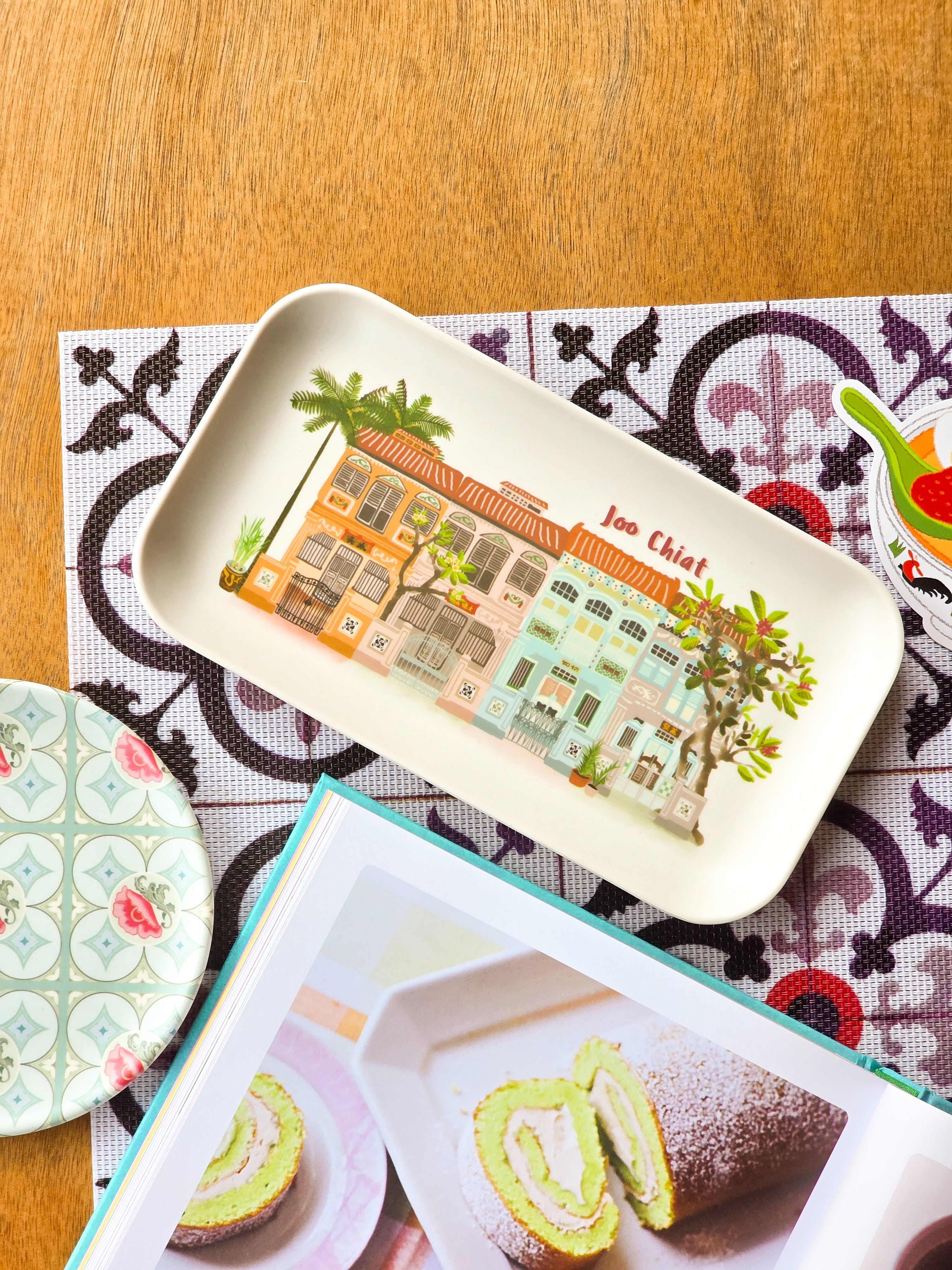 Joo Chiat Shophouse Bamboo Tray
