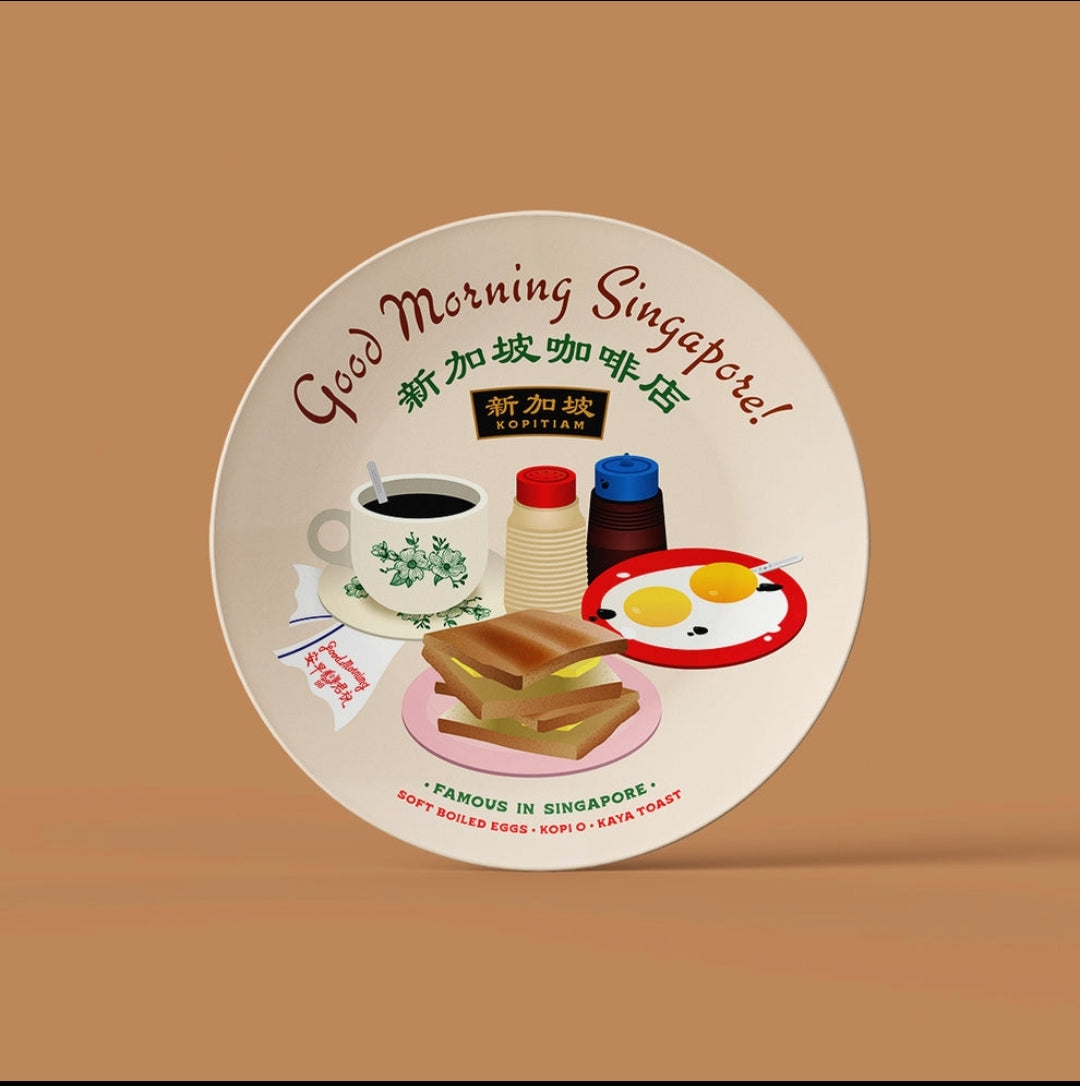 Assiettes en mélamine de Singapour